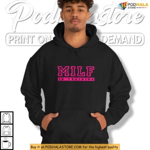 Milf Manga Shirt Confident Anime Girl Humor Tee with Milf in Training Quote 3