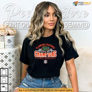 Florida Gators SEC Champions 2025 Shirt Basketball Tournament Winner 4