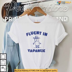 Fluent Cowboy Dog Speaking Yapanese Meme Shirt for Animal Pun Lovers 2