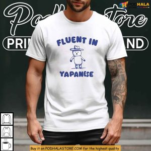 Fluent Cowboy Dog Speaking Yapanese Meme Shirt for Animal Pun Lovers 3