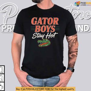Gator Boys Stay Hot Graphic Shirt For Florida Fans Funny Retro Alligator 2