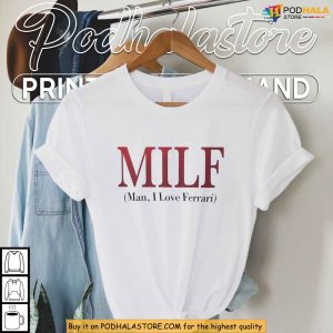 Lewis Hamilton MILF Shirt for Ferrari Meme Fans, Viral Racing Culture Gift
