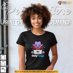 Onlyfangs Tshirt Funny Vampire Parody for Halloween and Meme Fans 2