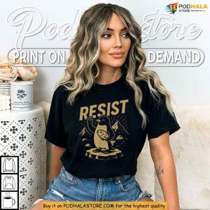Penguins Resist Holding Fish Shirt, Anti Tariff Satire Political Design