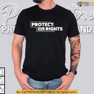 Protect Our Rights Logo Graphic Shirt for Civil Liberties Awareness