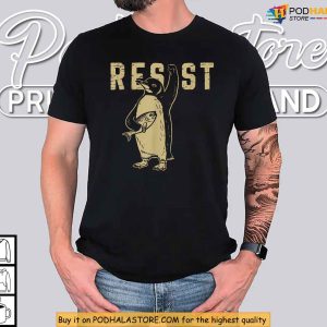 Resist With Penguins Shirt Anti Trump Satire Protest Animal Tee 2