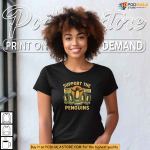Retro Penguins Protest Shirt, Anti Trump Tariff Satire For Bold Voices