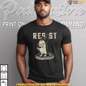 Trump Tariffs Protest Shirt Resist Penguin Activism Satirical Political Protest Fish Holding 2