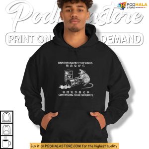 Unfortunately The Vibe Is Bad Rat Meme Vaporwave Grunge Aesthetic Shirt 3