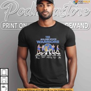 Abbey Road Style Golden State Warriors Shirt Featuring 2025 Star Lineup