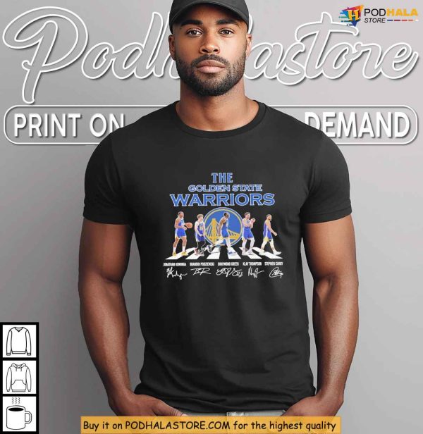 Abbey Road Style Golden State Warriors Shirt Featuring 2025 Star Lineup