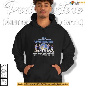 Abbey Road Style Golden State Warriors Shirt Featuring 2025 Star Lineup 3