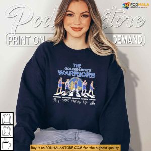 Abbey Road Style Golden State Warriors Shirt Featuring 2025 Star Lineup 4