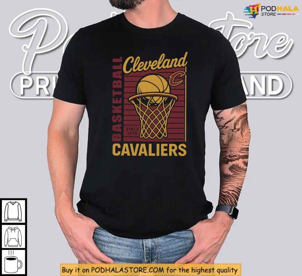 Basketball Retro Shirt Featuring Cleveland Cavaliers Classic Since 1970