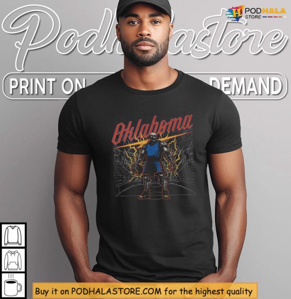 Bold Oklahoma Thunder Shirt, Superhero Energy For Court Legends