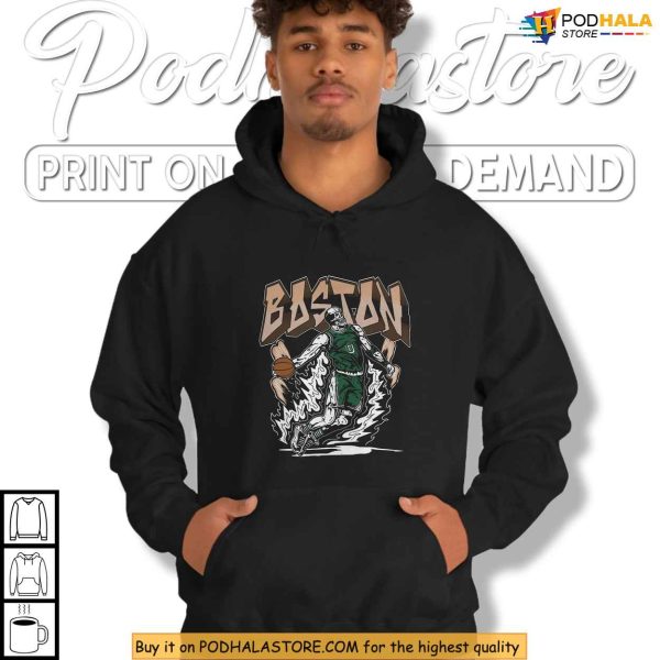 Boston Basketball Shirt, Vintage Skeleton Dunk Art For Celtics Fans