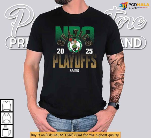 Boston Celtics 2025 Playoffs Shirt, Iconic NBA Style For True Green Fans
