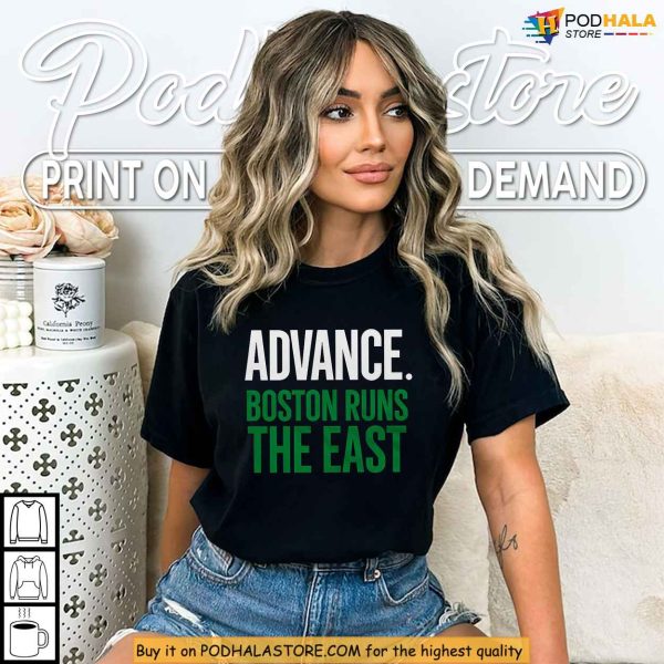 Boston Runs The East Statement Shirt, Eastern Finals Clothing Celtics