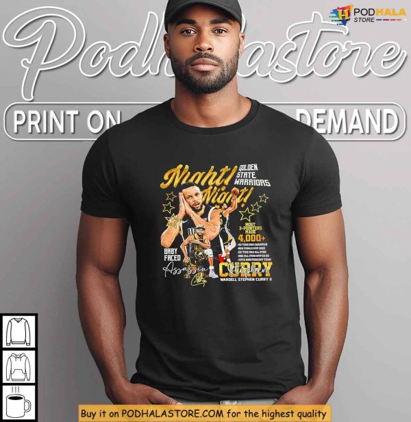 Celebrate 4000 3s With This Stephen Curry Night Night Warriors Shirt