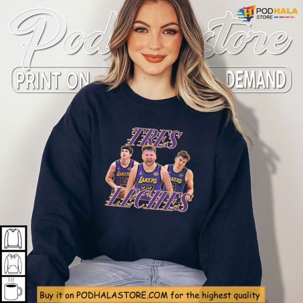 Celebrate Meme Culture With Lakers Tres Leches Basketball Shirt