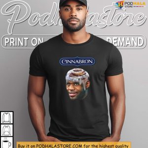 Cinnabron Shirt Mashup LeBron Meme Design for Basketball Fans