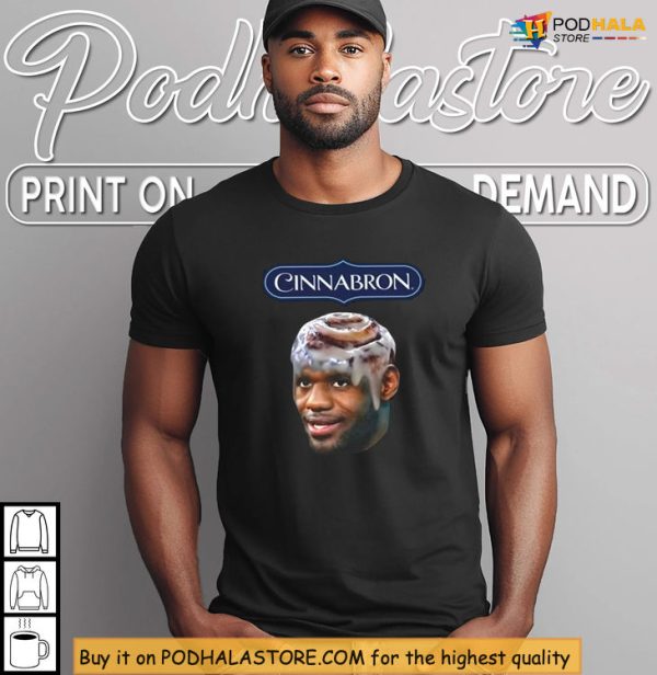 Cinnabron Shirt Mashup LeBron Meme Design for Basketball Fans