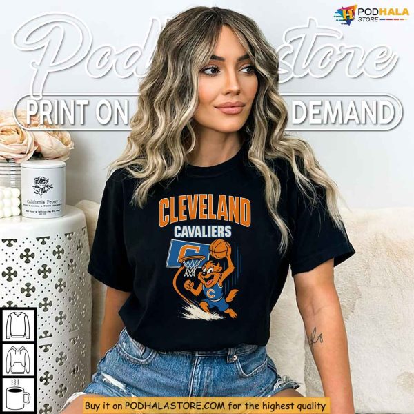 Cleveland Cavaliers Looney Tunes Inspired Mascot Slam Shirt