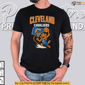 Cleveland Cavaliers Looney Tunes Inspired Mascot Slam Shirt 3
