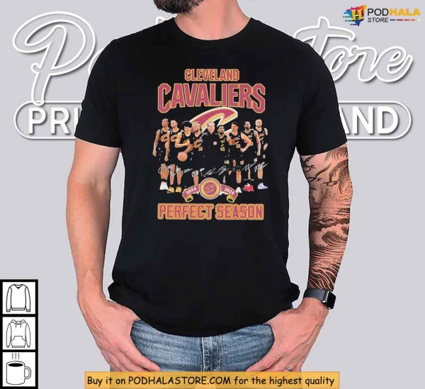 Cleveland Cavaliers Shirt 2025 Signatures and Perfect Season Honors