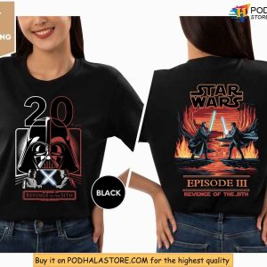 Darth Vader 20th Anniversary Revenge Of The Sith Shirt For Star Wars Fans