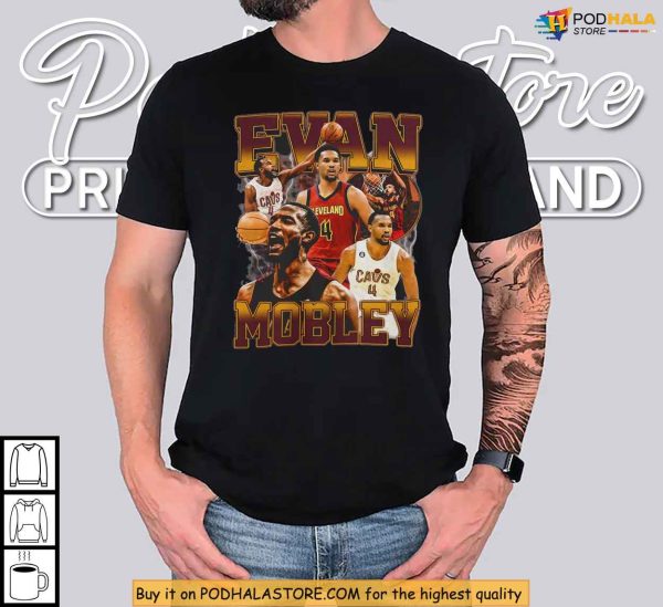 Dominating The Paint With Evan Mobley Shirt, Cleveland Playoff Energy Inside