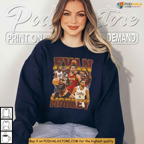 Dominating The Paint With Evan Mobley Shirt, Cleveland Playoff Energy Inside
