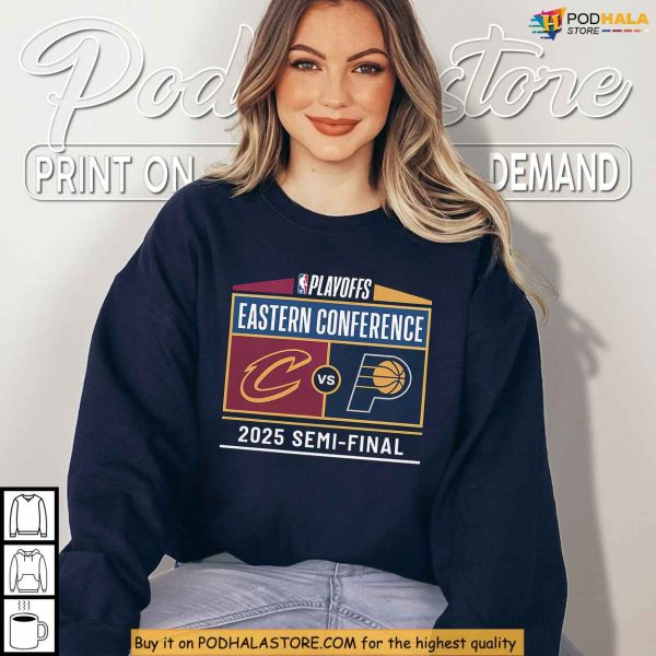 Eastern Showdown Shirt Featuring 2025 Cavaliers And Pacers Semi-Finals