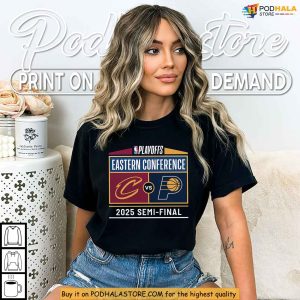 Eastern Showdown Shirt Featuring 2025 Cavaliers And Pacers Semi Finals 4