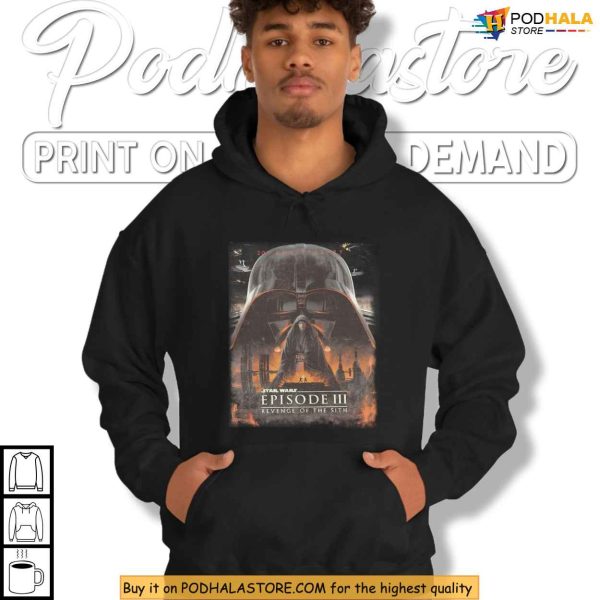 Epic Jedi Fall Shirt, Episode III Galaxy Print, Revenge Of The Sith Shirt