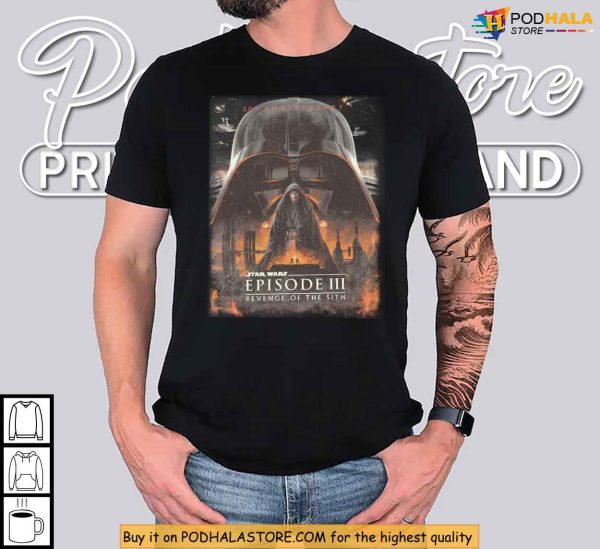 Epic Jedi Fall Shirt, Episode III Galaxy Print, Revenge Of The Sith Shirt