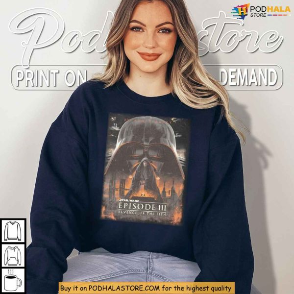 Epic Jedi Fall Shirt, Episode III Galaxy Print, Revenge Of The Sith Shirt