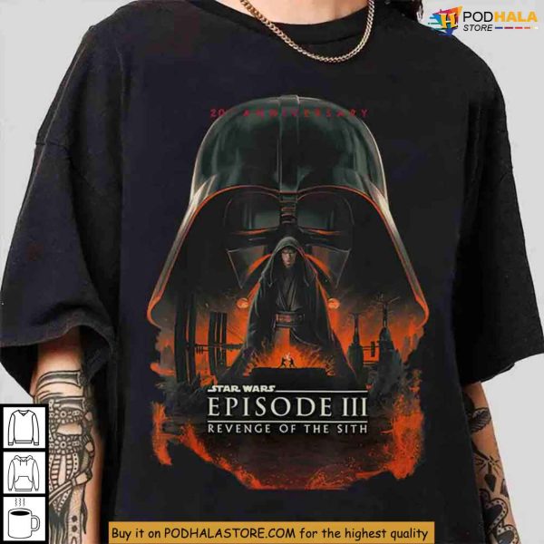 Epic Revenge Of The Sith Shirt, Star Wars Poster Design, Darth Vader Graphic