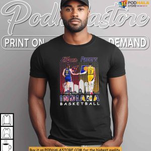 Fever Clark and Pacers Haliburton Shirt With Indiana Basketball Pride 3