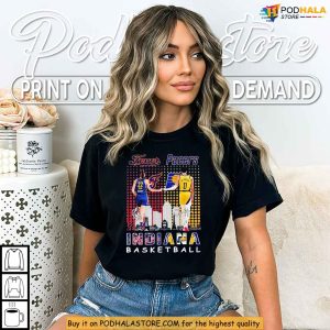 Fever Clark and Pacers Haliburton Shirt With Indiana Basketball Pride 4
