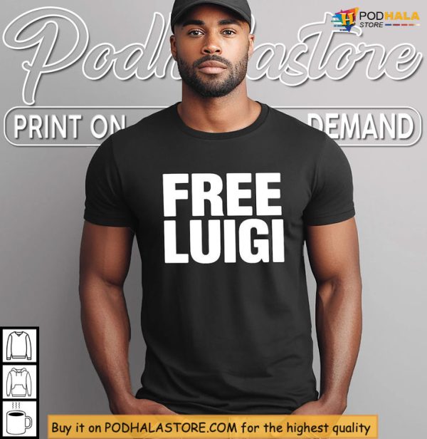 Free Luigi Shirt, Parody Design That Captures Gamer Rebellion