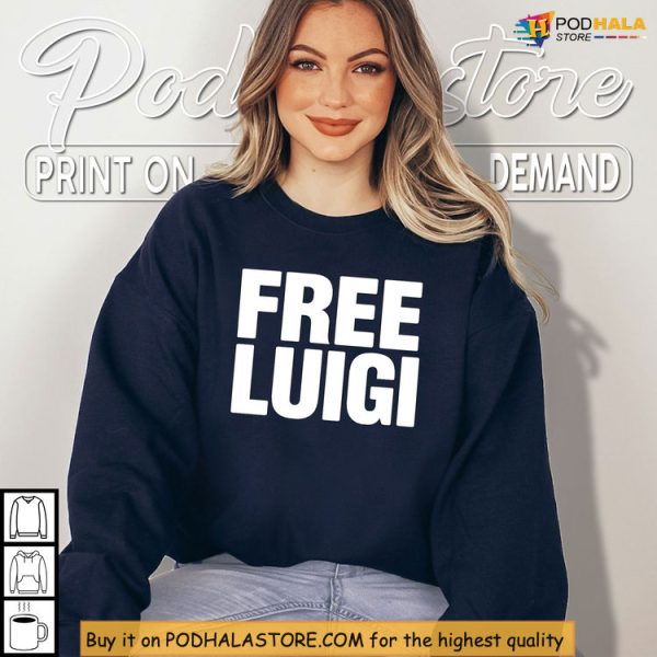 Free Luigi Shirt, Parody Design That Captures Gamer Rebellion