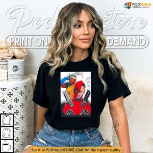 Funny Basketball Shirt Deadpool Meets Curry And GP2 In Warriors Style 2
