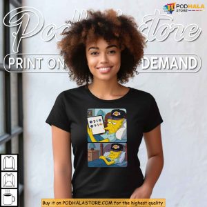 Funny Lakers Meme Shirt with The Simpsons Grandpa Celebrating Warriors Loss 2