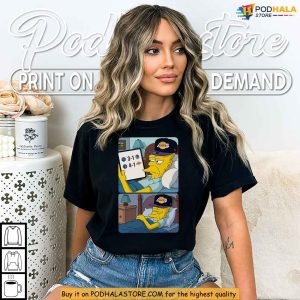 Funny Lakers Meme Shirt with The Simpsons Grandpa Celebrating Warriors Loss 4