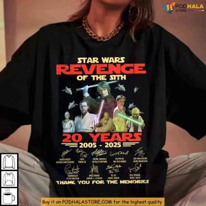Galaxy Saga Revenge Of The Sith Shirt 2005 To 2025 Fan Anniversary 2