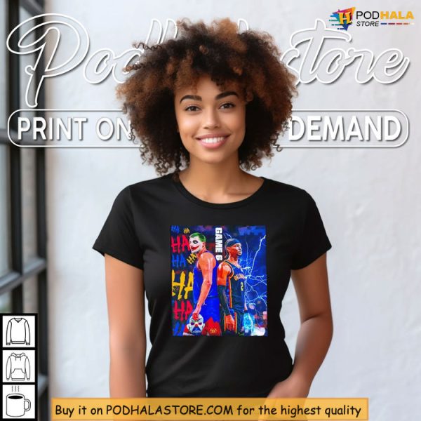 Game 6 2025 NBA Shirt, Thunder vs Nuggets Joker Clash Western Battle