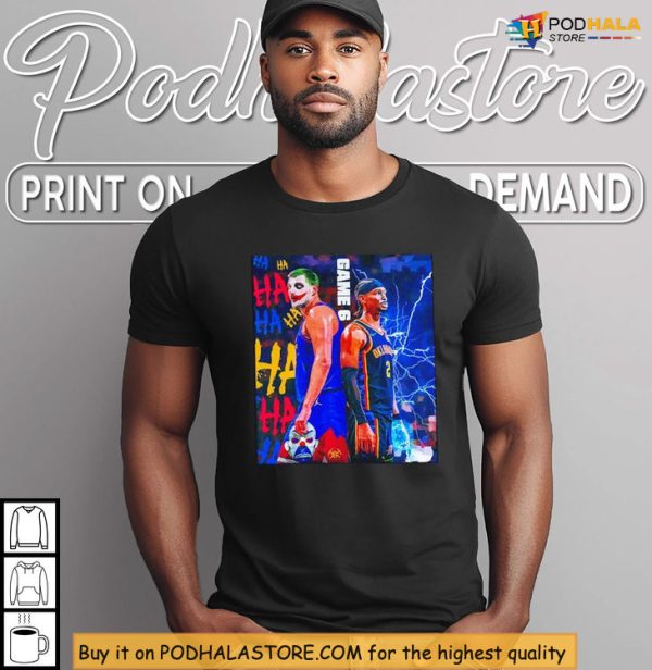 Game 6 2025 NBA Shirt, Thunder vs Nuggets Joker Clash Western Battle