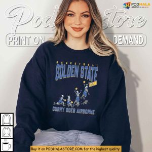 Golden State Elevation Shirt Curry Goes Airborne Retro Basketball Gift 2