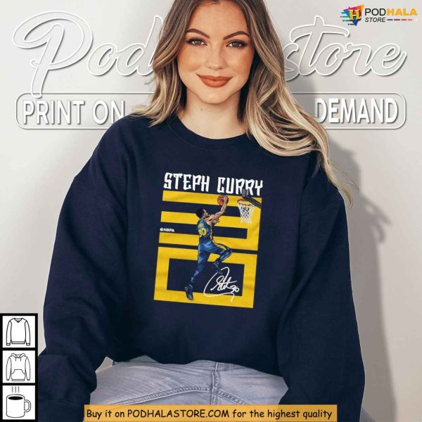 Golden State Playoff Hype Shirt Featuring Curry Retro Jersey Design